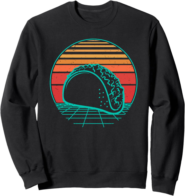 Taco Mexikanisches Essen Koch Mexico Retro Vintage Sunset Sweatshirt