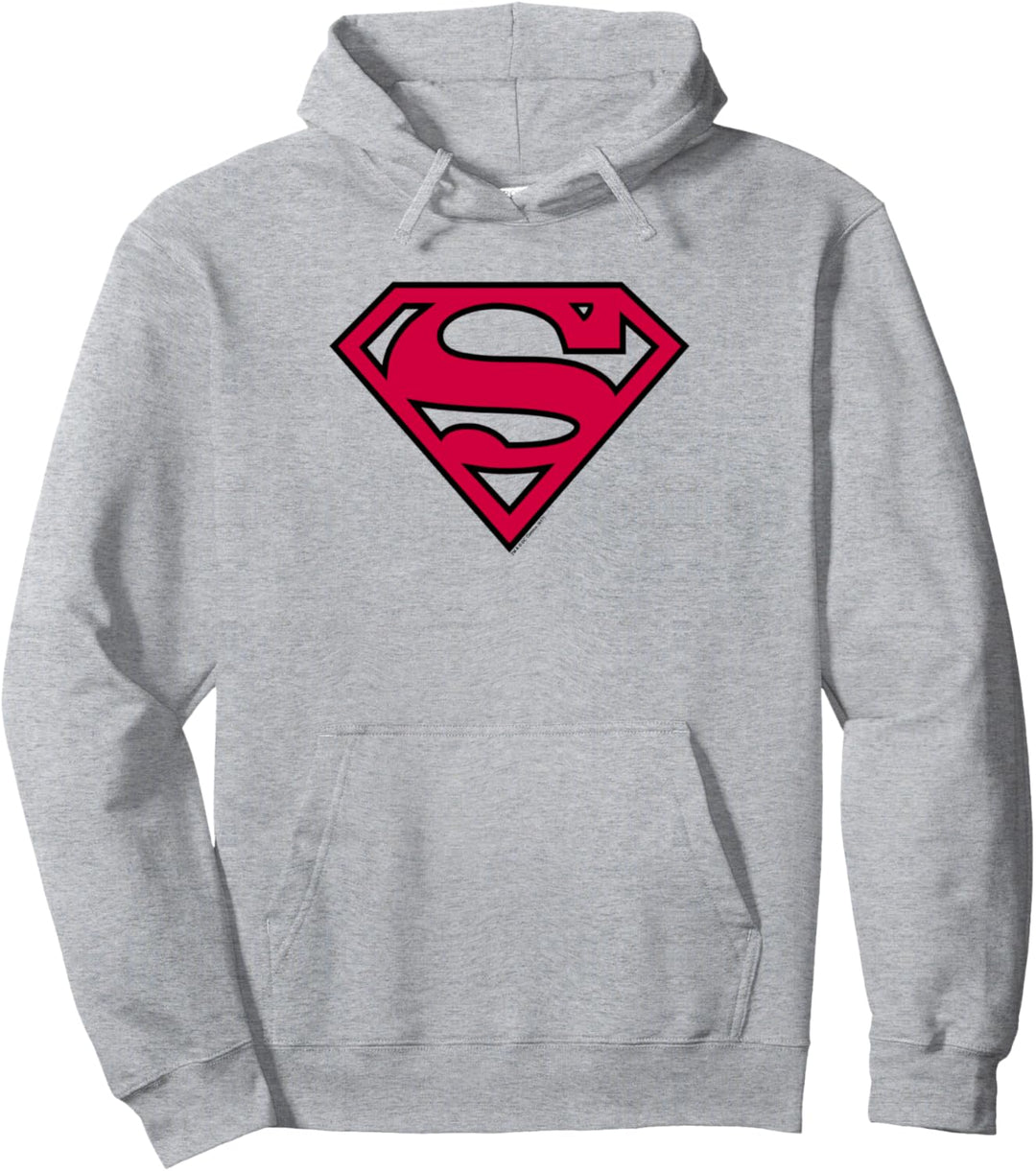 Superman Red & Black Shield Pullover Hoodie