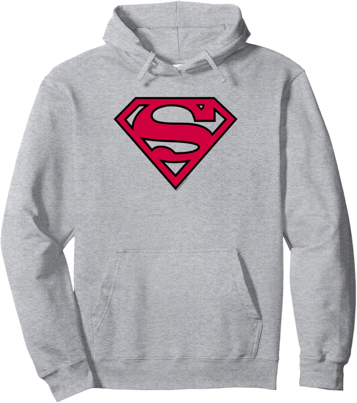 Superman Red & Black Shield Pullover Hoodie