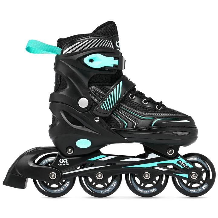 Croxer Verstellbare Inline Skates Rollerskates Optima - Kugellager Carbon Abec7 - SAS -Shock-Absorbi