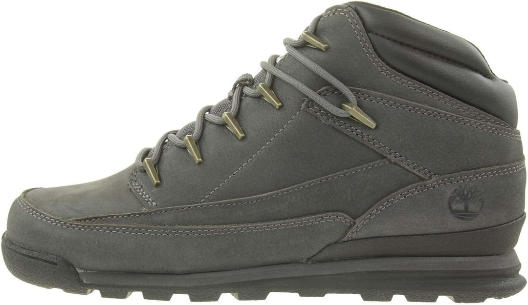 Timberland Euro Rock Mid Hiker Herren Boots Wanderschuhe TB 0A2H5A Braun 44 EU Dark Grey Nubuck, 44