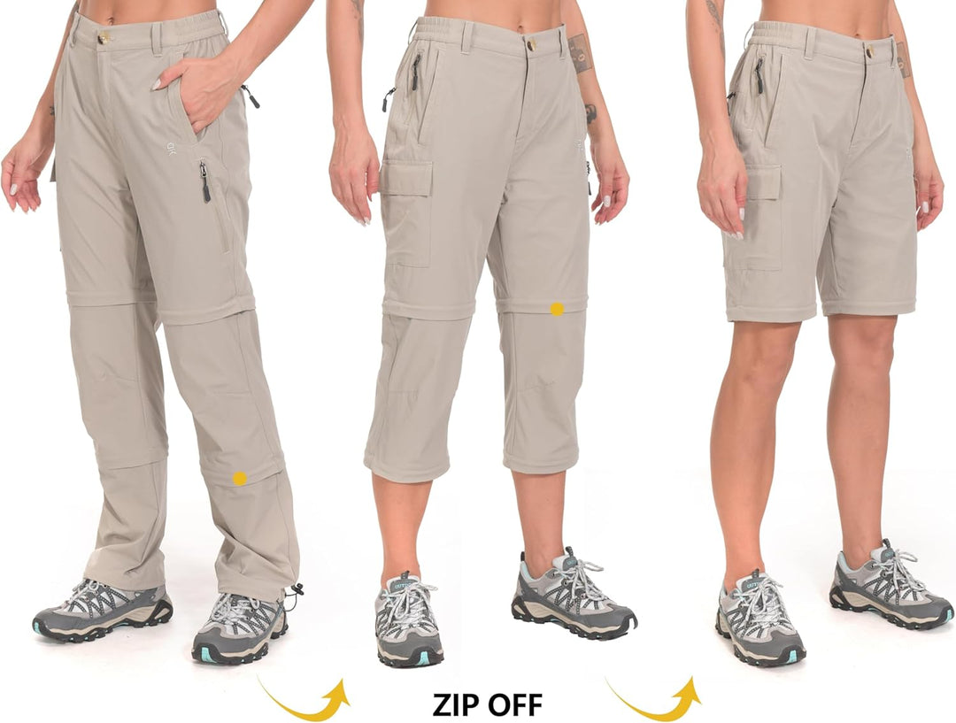 Little Donkey Andy Wanderhose Damen Zip Off Stretch Cabrio Softshellhose Schnell Trocknende mit Reis