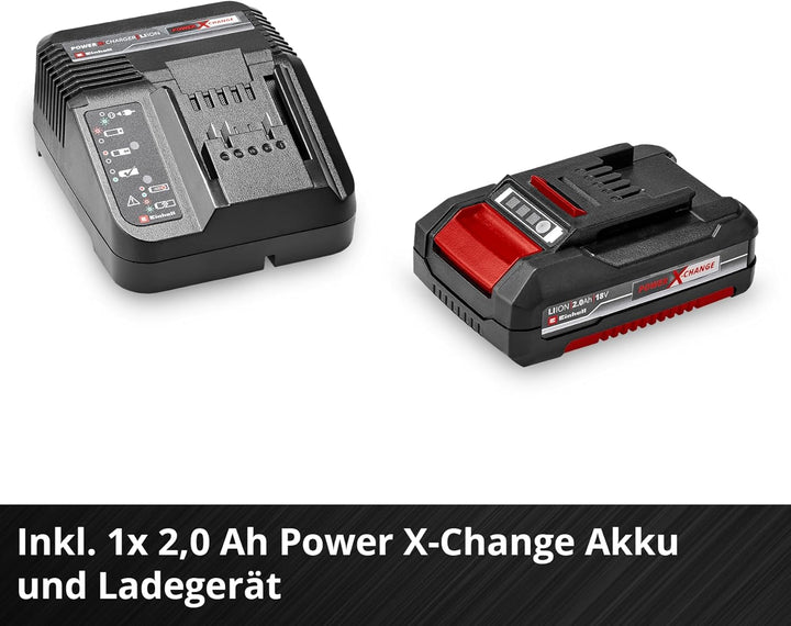 Einhell Akku-Schlagbohrschrauber-Set TE-CD 18/40 Li-i +64 (1x 2,0 Ah) Power X-Change (18 V, 40 Nm, S