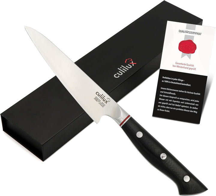 culilux® Kobe N63 Petty Messer 13 cm Gemüsemesser aus 14C28N Premium Schweden-Stahl 62 HRC ergonomis