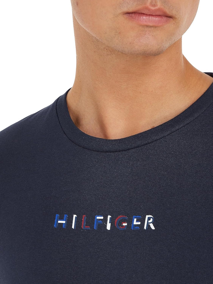 Tommy Hilfiger Herren Kurzarm T-Shirts XS Blau (Desert Sky), XS Blau (Desert Sky)