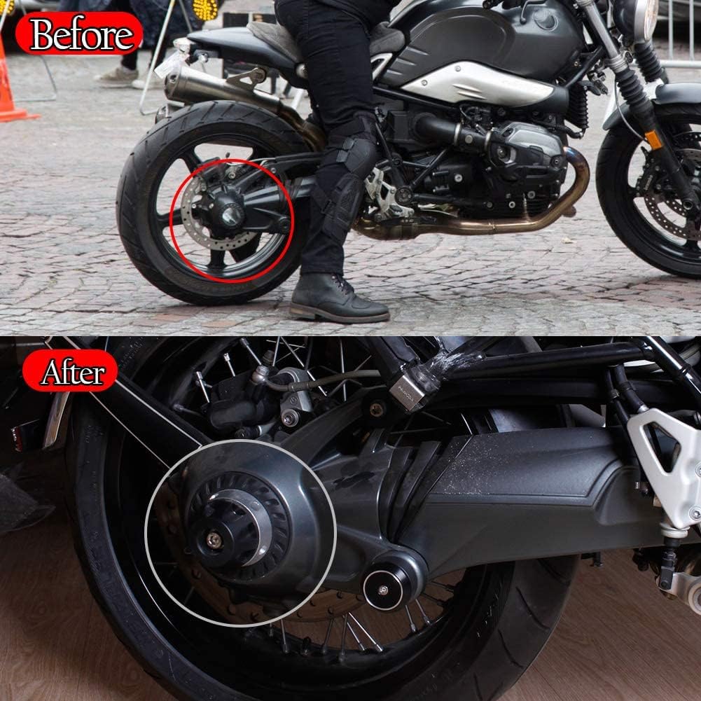 Motorrad hinten Refit Rad Gabel Achse Sliders Cap Pad Crash Protector Kompatibel mit R NINE T 2014-2