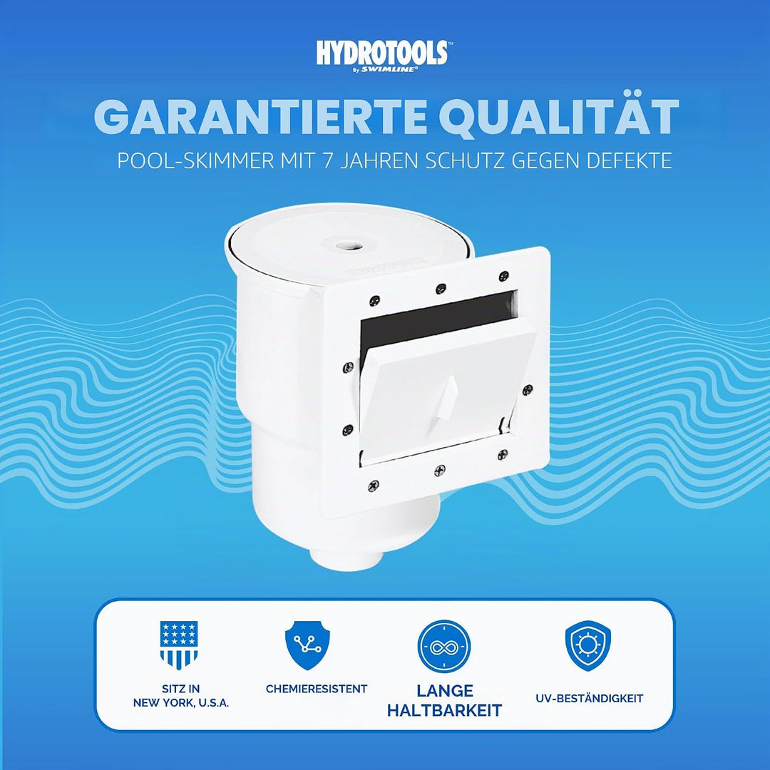 Swimline 8940 Complete Standard Thru-Wall Skimmer, One Size, Multi Standard-Wand-Skimmer (weiss), St