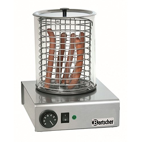 Bartscher a120401 Dampfgarer für Hot Dog 1000 W Edelstahl Maschine für Hot Dog