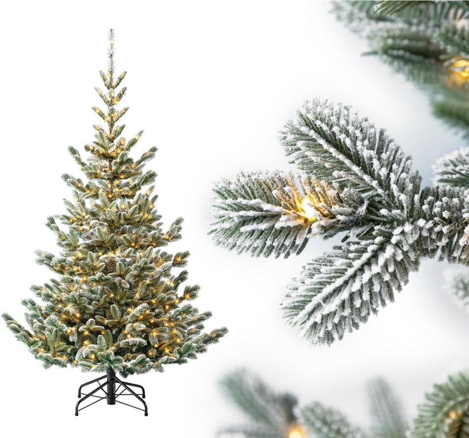Evergreen Weihnachtsbaum 150 cm – naturgetreuer Tannenbaum, künstliche Kiefer mit Ständer – Christba
