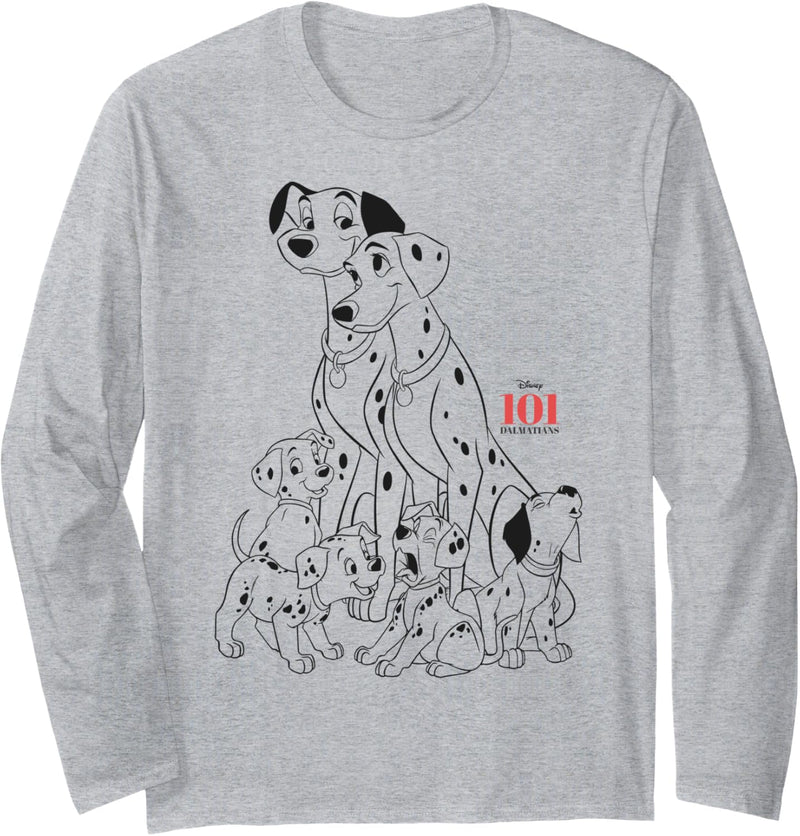 Disney 101 Dalmatians Family Group Shot Langarmshirt