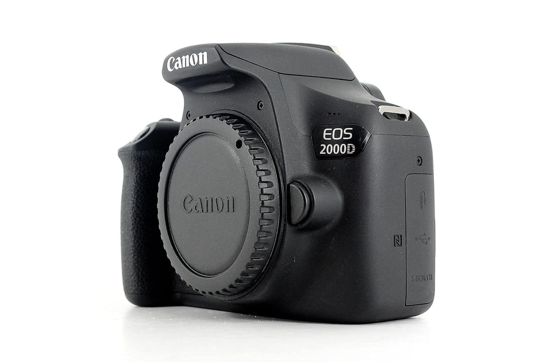 Canon EOS 2000D Spiegelreflexkamera Gehäuse (24,1 MP, DIGIC 4+, 7,5 cm (3,0 Zoll) LCD, Full-HD, WIFI