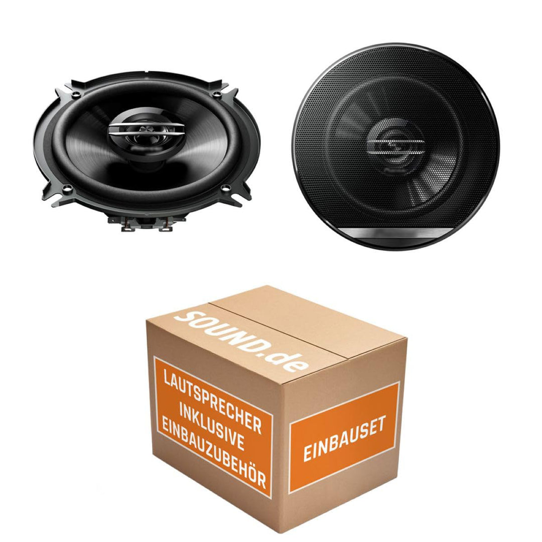 Lautsprecher Boxen Einbauset passend mit Pioneer TS-G1320F - 13cm 2-Wege 130mm PKW Koaxiallautsprech