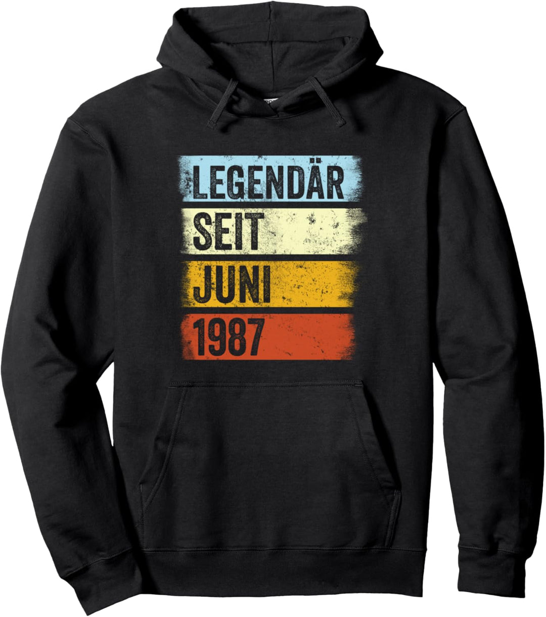 37. Geburtstag Mann 37 Jahre Legendär seit Juni 1987 Pullover Hoodie