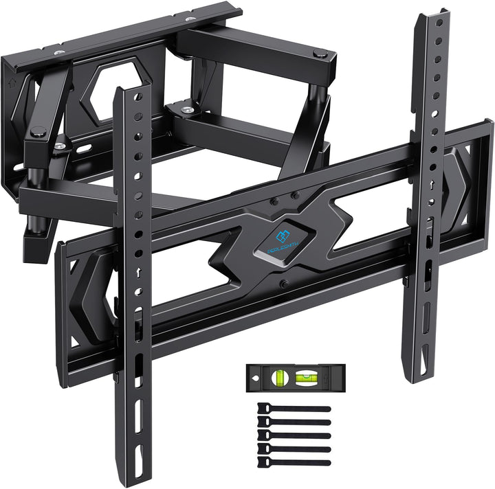 PERLESMITH TV Wandhalterung, Schwenkbare Neigbare TV Halterung für 26-65 Zoll Flach &amp; Curved Fernseh