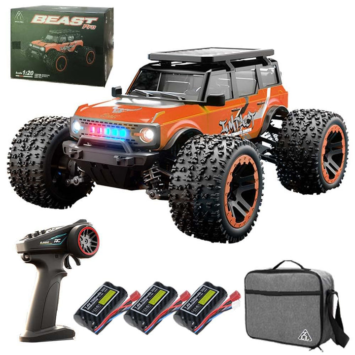 X-Verse SG201PRO Ferngesteuertes Auto, 1:20 55KM/H RC Autos Kohlebürste Motor, 4WD All Terrain Offro