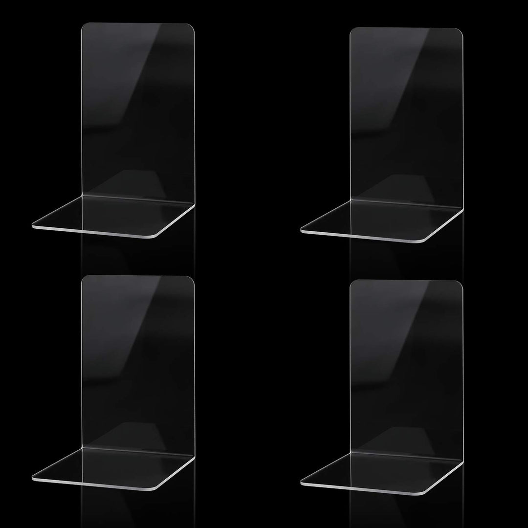 Buchstützen, Hochwertiges Acryl Transparent Buchstützen für Kinder Erwachsene zum Arbeitszimmer, Bür