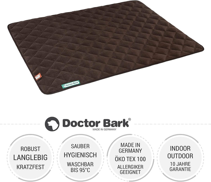 Doctor Bark Hundedecke Fleece Wendedecke - Flauschige, robuste Hundematte für grössere Hunde. waschb