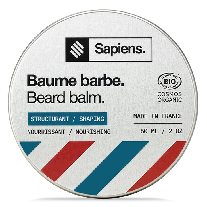 Sapiens Barbershop Bart Balsam Männer BIO - Natürliches &amp; Bio Bartwachs mit Sheabutter und Rizinusöl