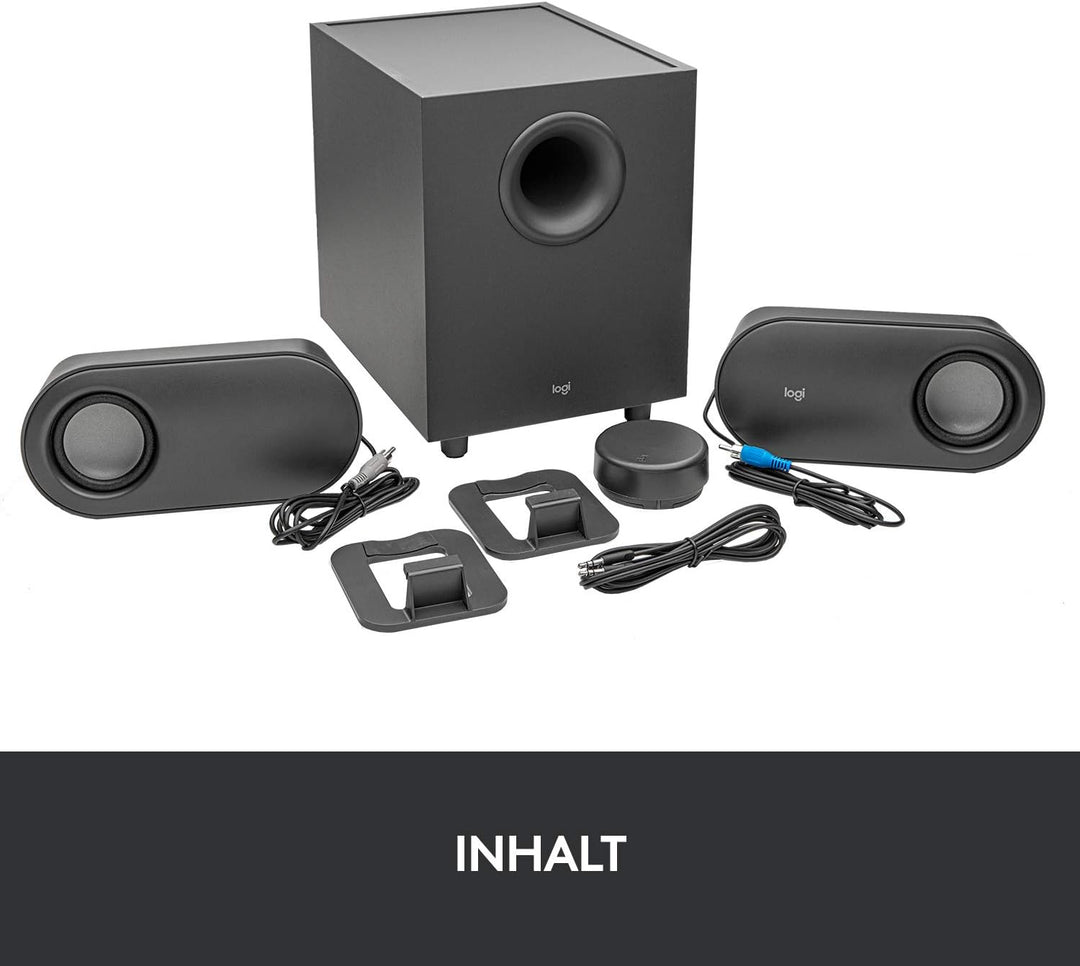 Logitech Z407 Bluetooth-Computerlautsprecher mit Subwoofer und kabelloser Steuerung, raumfüllendem S