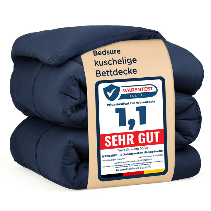 BEDSURE Bettdecke 135x200 - Ganzjahresdecke 4 Jahreszeiten, Steppdecke für Allergiker 300GSM Duvet 1