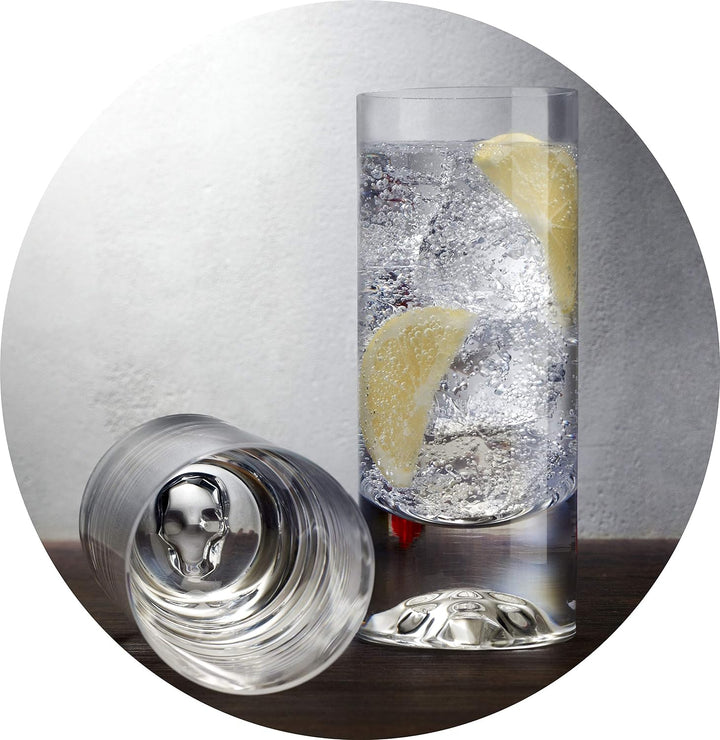 Topkapi Elite The Shade - Longdrink Highball Tumbler Gläser aus bleifreiem Kristallglas, Handgeferti