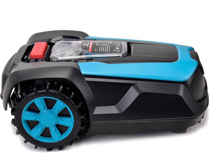 Bonnlo Mähroboter mit Begrenzungskabel, 20V 4.0Ah Akku Selbstladung, Mähroboter mit Bluetooth/WLAN S
