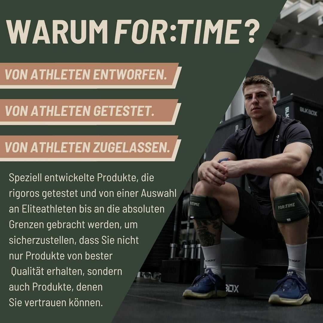 FOR:TIME FITNESS - Handgriffe für Crossfit Gymnastik-Workouts - Ultraklebriger Handschutz mit Handge