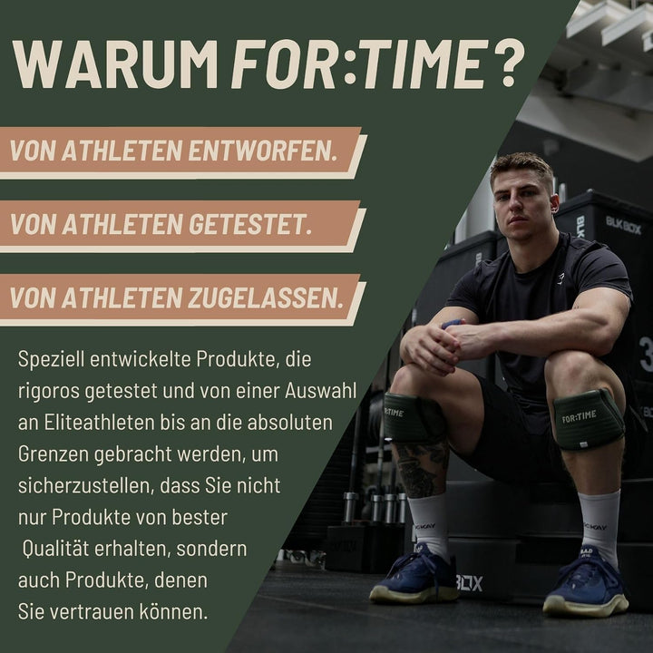 FOR:TIME FITNESS - Handgriffe für Crossfit Gymnastik-Workouts - Ultraklebriger Handschutz mit Handge