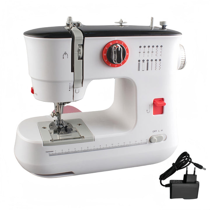 LetCart FLSM-519 Nähmaschine, Elektrische Nähmaschine für Anfänger und Kinder, 12 Stichprogrammen, F