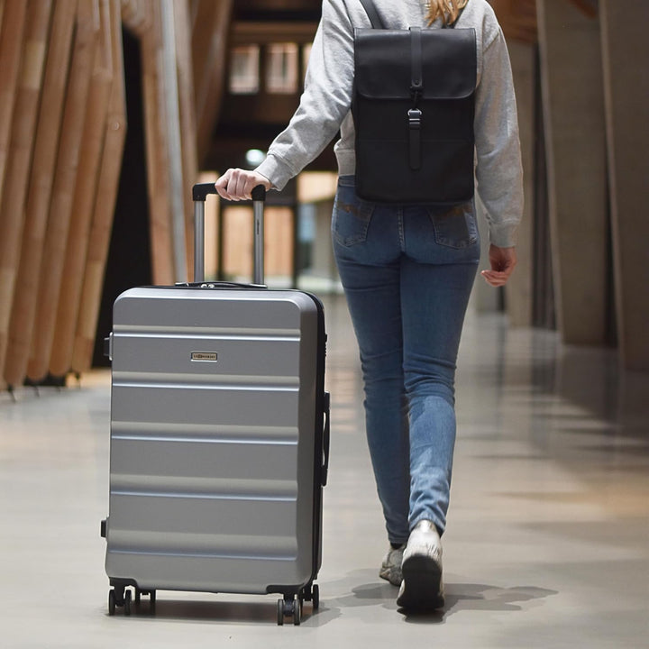 Leonardo® Kofferset 3 teilig mit TSA-Schloss | Koffer Trolley mit 4 Doppelten Rollen | Reisekoffer |