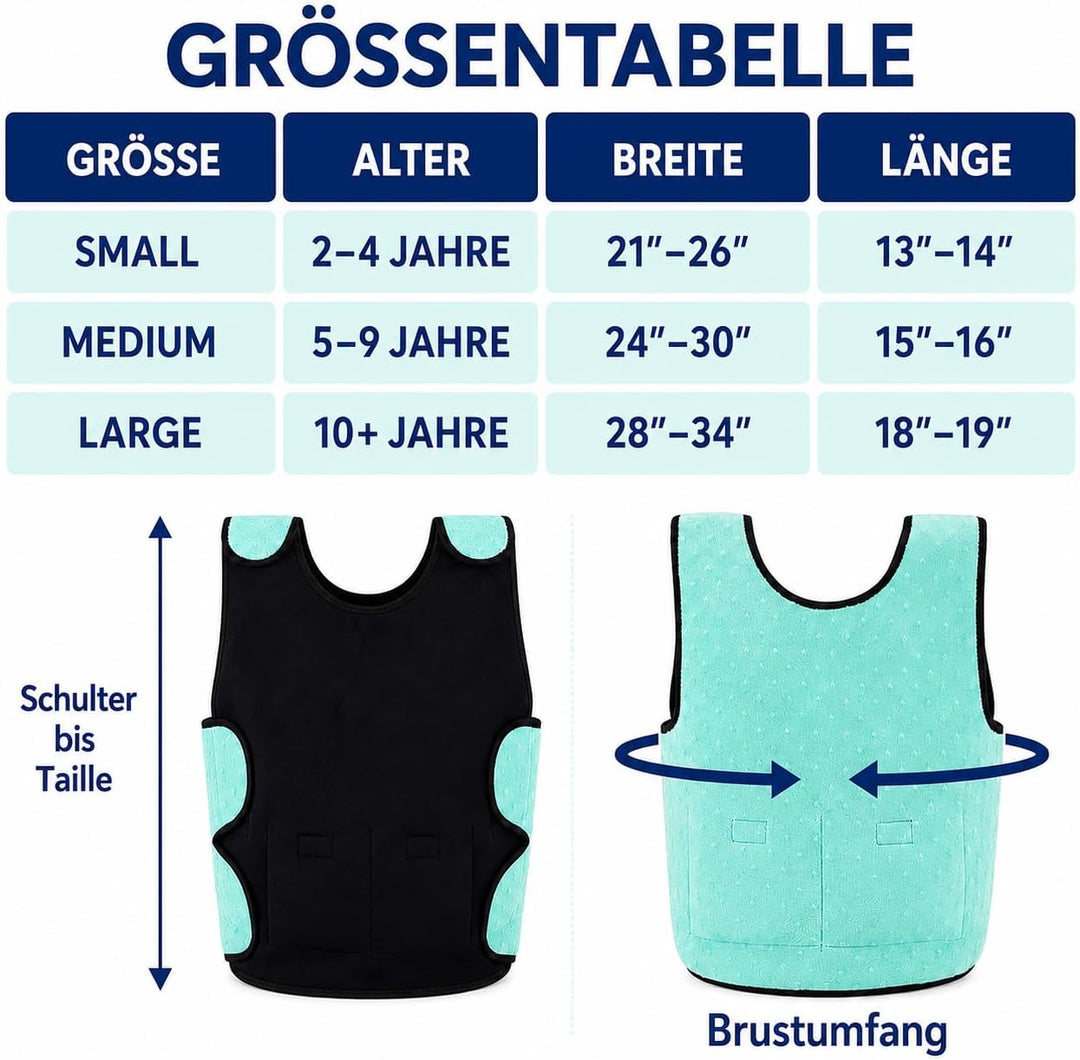 Gewichtsweste Kinder für Kinder im Alter von 2 bis 14 Jahren Hilft Kinder,Gewichtete Kompressionswes