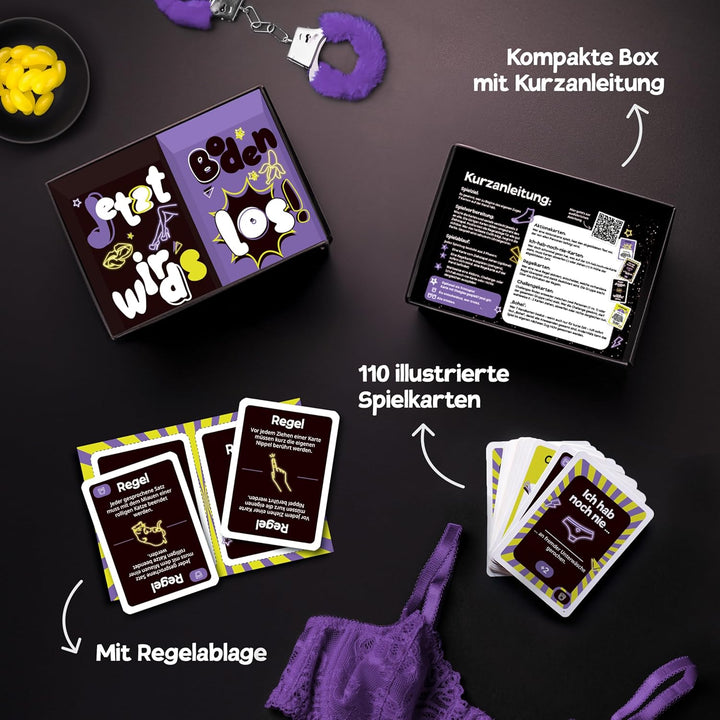 Klüngelbande Bohei - Bodenlos - Das Schlüpfrige Partyspiel Von Ana & Tim Johnson - Bodenlose Karten