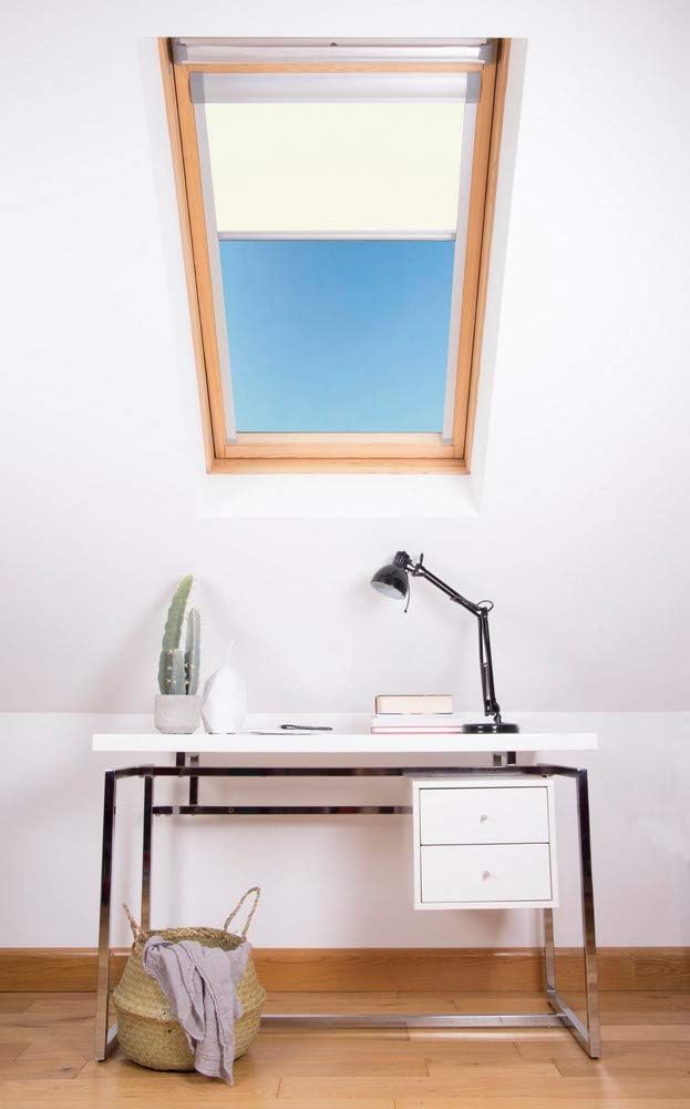 Bloc Skylight Rollo 6 (78/118) für Fakro Dachfenster Blockout, weiss 6(78/118) Fakro Weiss, 6(78/118