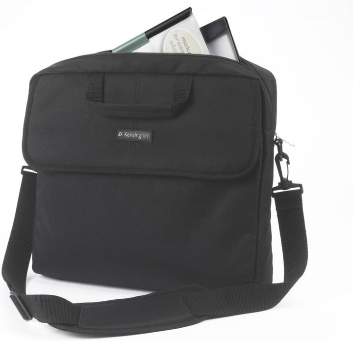 Kensington Laptop Tasche, Klassische Tasche für 15,6 Zoll Laptops mit Tragegriff und Schultergurt fü