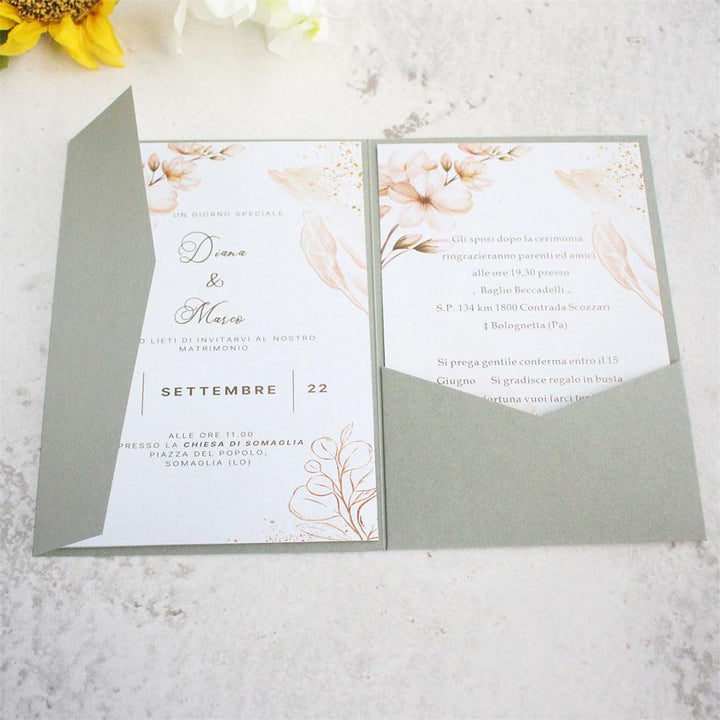 Umschläge für Hochzeitseinladungen, grünlich, dreilagig, 25 Stück, Geburtstag, Graduierung, Party, D