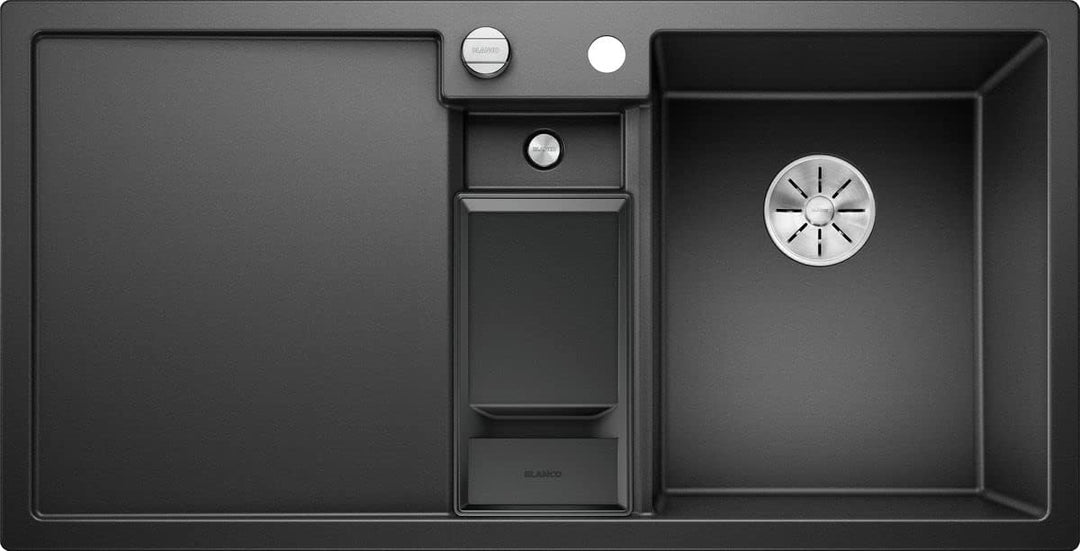 BLANCO COLLECTIS 6 S | SILGRANIT anthrazit | Einbauart: Einbau von Oben | Hauptbecken rechts | mit A