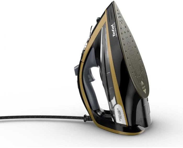 Tefal FV9865E0 Iron Dry & Steam Iron Durilium Autoclean Soleplate 3000 W Black Gold