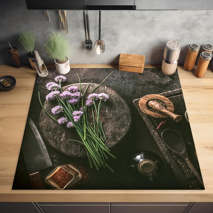 KitchenYeah© Herdabdeckplatte Einteilig Ceranfeld Abdeckplatte Küche Deko Ceranfeldabdeckung Herdabd