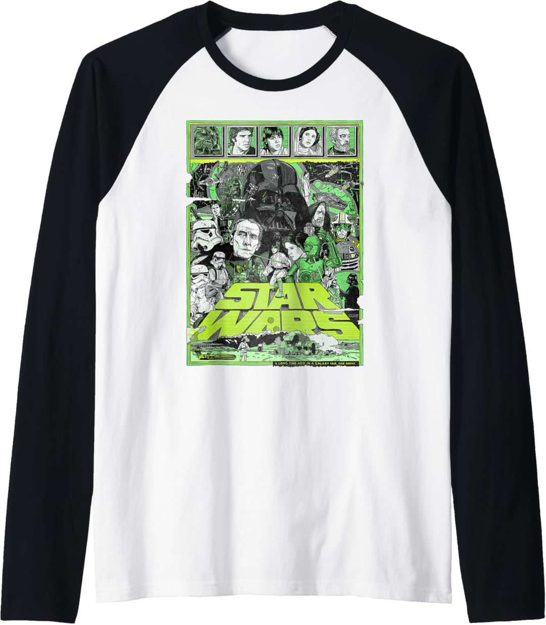 Star Wars A New Hope Epic Green Poster Raglan