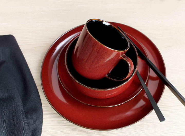 Ritzenhoff & Breker Gambia Suppenteller 6er Set, 23 cm, Tiefe Teller mit Farbverläufen, Skandinavisc