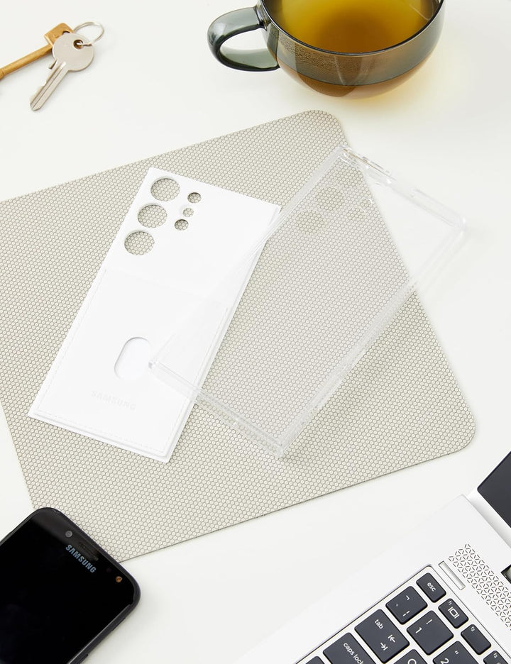 Samsung Frame Smartphone Case EF-MS918 für Galaxy S23 Ultra, Handy-Hülle, Durchsichtig, Kratzfest, R