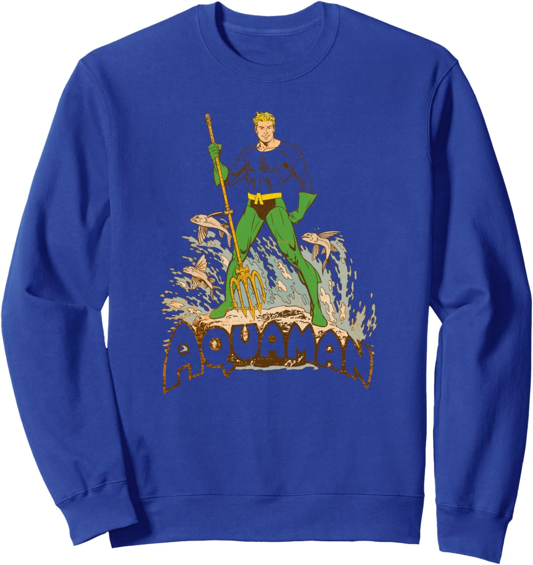 Aquaman Distressed Sweatshirt