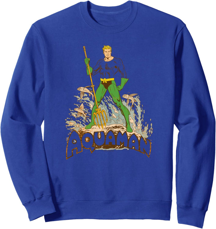 Aquaman Distressed Sweatshirt