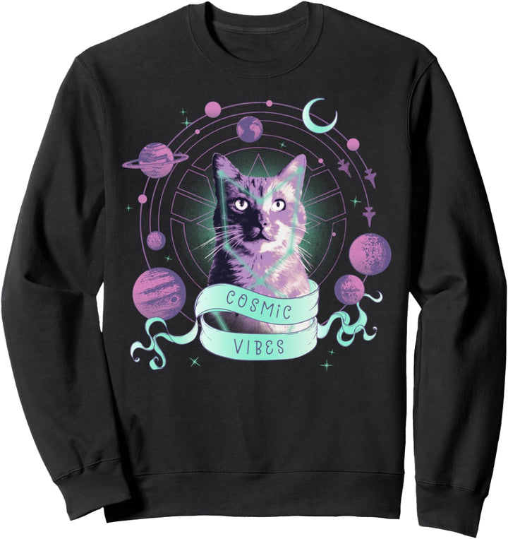 Captain Marvel Goose The Cat Cosmic Vibes Sweatshirt
