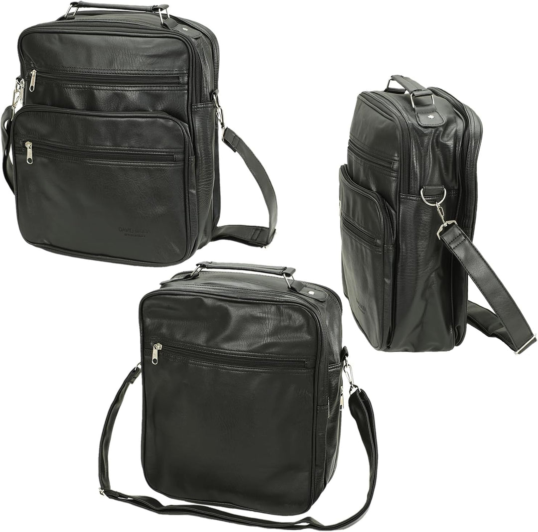 Business Arbeitstasche Herren Damen – Leder Umhängetasche/Schultertasche/Messenger Bag – Wasserabwei