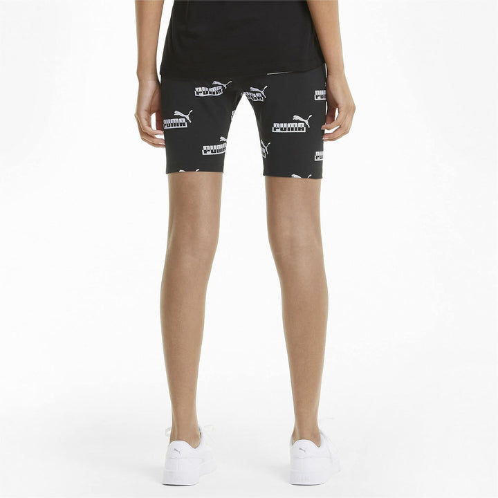 PUMA Damen Strumpfhose Verstärkte Shorts mit 17,8 cm XS Schwarz (Schwarz), XS Schwarz (Schwarz)