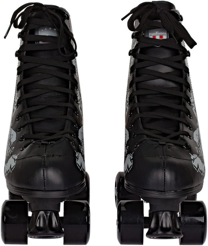 Rollschuhe/Discoroller in Grössen 30-44 - Rollerskates Disco Roller Skate Indoor Outdoor 34 Schwarz,