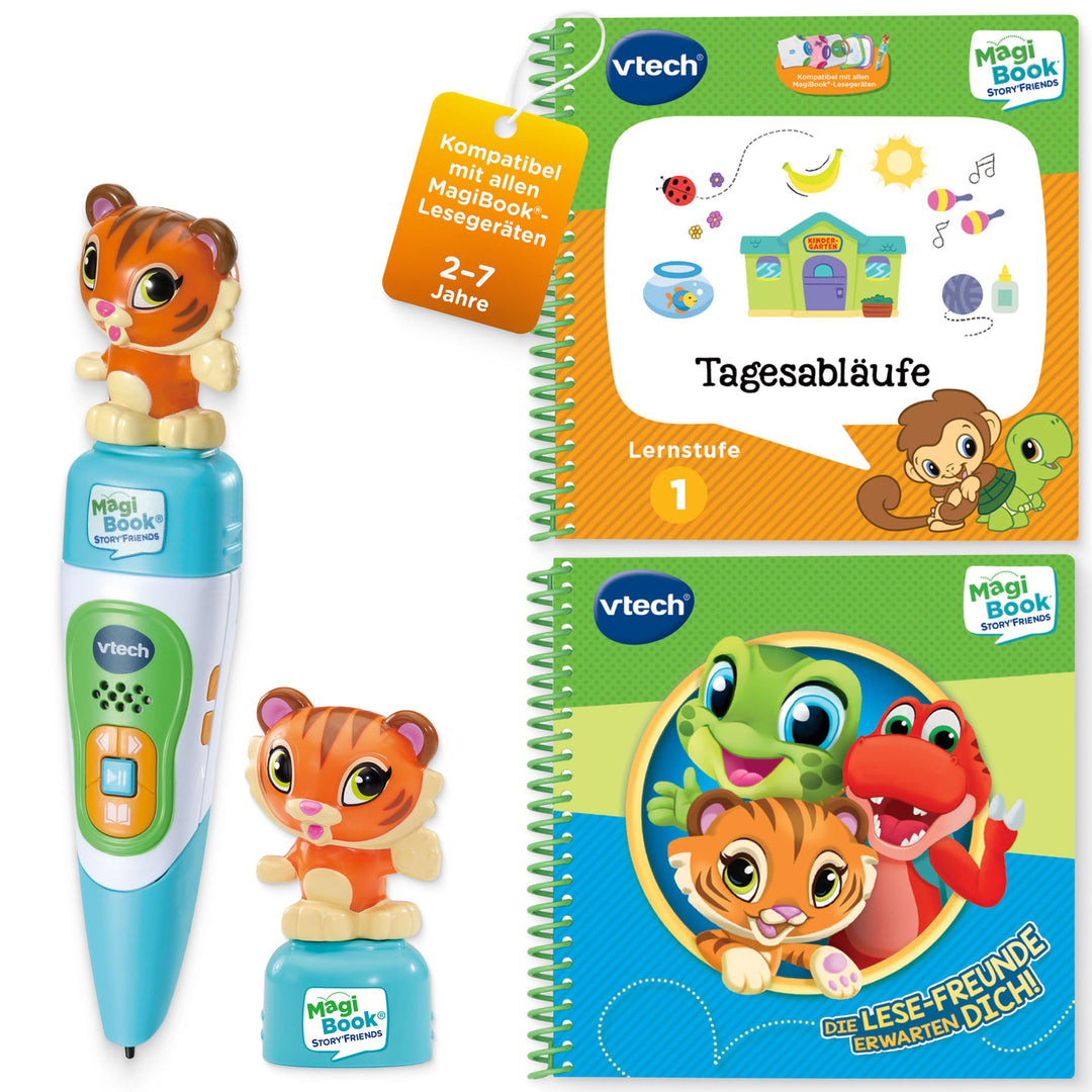 Vtech MagiBook Story'Friends Starter Set inkl. Buch Tagesabläufe Lernstufe 1 – 2 interaktive Soundbü