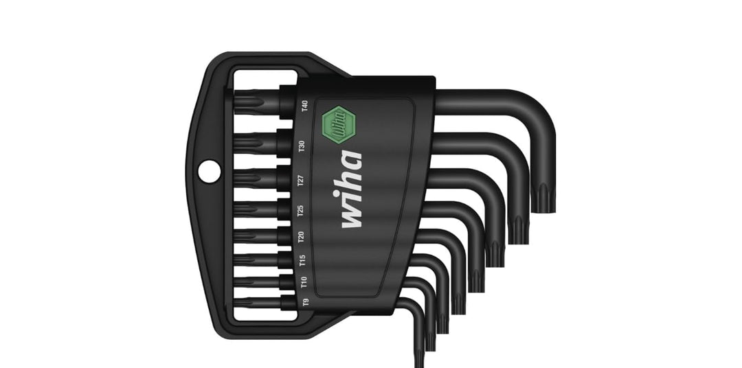 Wiha Stiftschlüssel Set im Classic Halter TORX® 8-tlg. kurz, brüniert (36461)