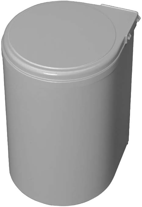 Emuca - Abfallsammler für möbeltür, Mülleimer 13L mit automatisch öffnendem Deckel und türmontage, K